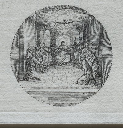 De mysteries van de passie: De nederdaling van de Heilige Geest door Jacques Callot