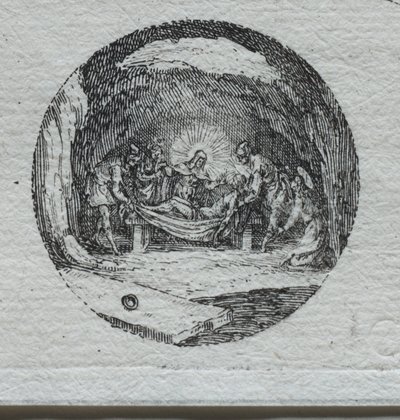 De Mysteries van de Passie: De Graflegging door Jacques Callot