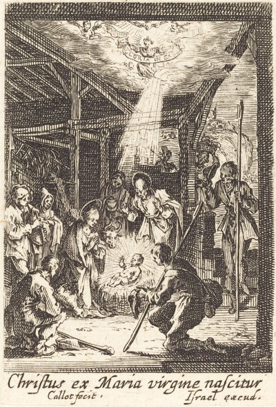 De geboorte door Jacques Callot