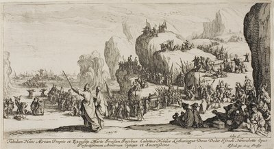 De Doortocht door de Rode Zee door Jacques Callot