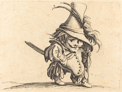 De dikke man met de hoge hoed door Jacques Callot