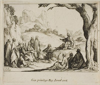 De Bergrede, uit Het Nieuwe Testament door Jacques Callot