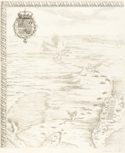 Het Beleg van Breda [plaat 1 van 6] door Jacques Callot