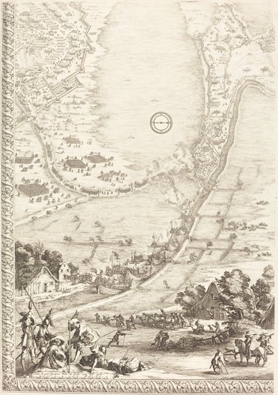 Het Beleg van Breda [plaat 4 van 6] door Jacques Callot