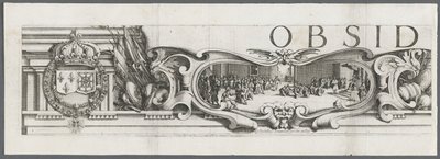 Het beleg van La Rochelle: Plaat 1 door Jacques Callot