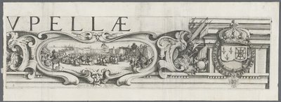 De belegering van La Rochelle: plaat 3 door Jacques Callot