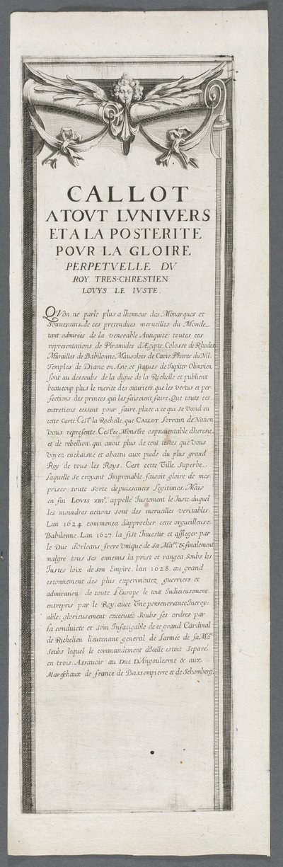 Het beleg van La Rochelle: Plaat 4 door Jacques Callot