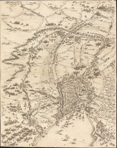 Het beleg van La Rochelle door Jacques Callot