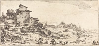 De Hertenjacht door Jacques Callot
