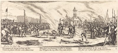 De Brandstapel door Jacques Callot