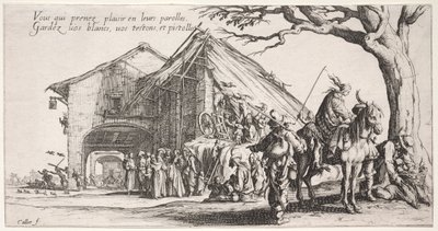 De Bohemiens: De Stopplaats: De Waarzegster door Jacques Callot