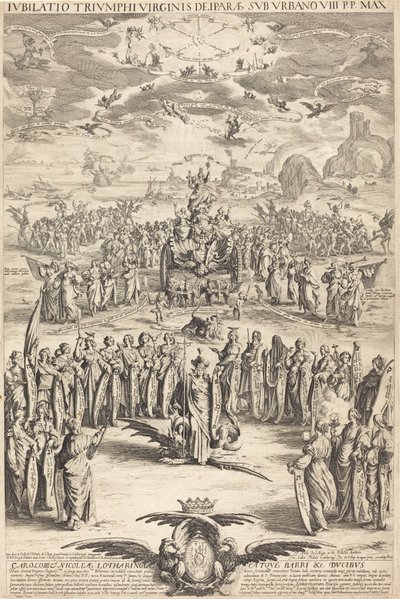 De Triomf van de Maagd door Jacques Callot