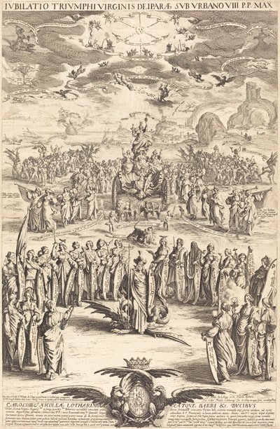 De Triomf van de Maagd door Jacques Callot