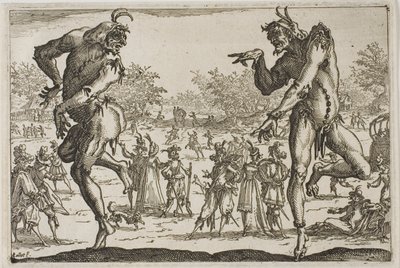 De Twee Pantaloons door Jacques Callot