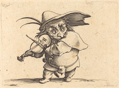 De violist door Jacques Callot