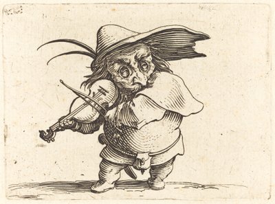 De violist door Jacques Callot
