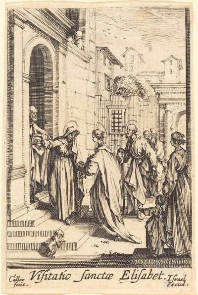 De Visitatie, in of na 1630 door Jacques Callot