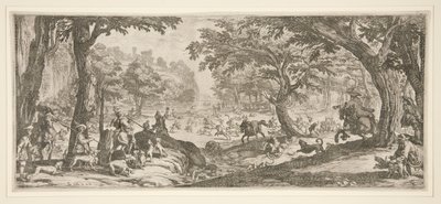De grote jacht (La grande chasse) door Jacques Callot
