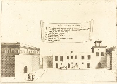 Derde Deel van de Via Dolorosa door Jacques Callot