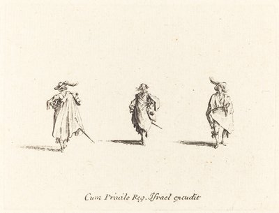 Drie Heren door Jacques Callot