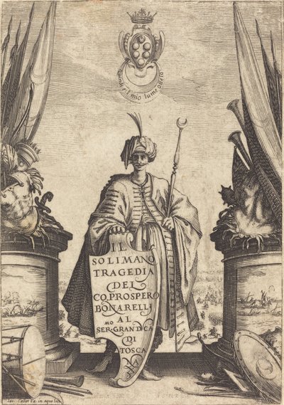 Titelpagina voor "Il Solimano" door Jacques Callot