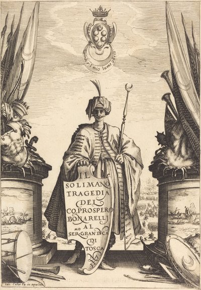 Titelpagina voor "Il Solimano" door Jacques Callot