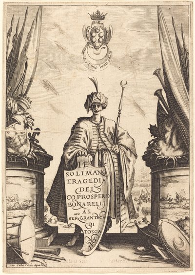 Titelpagina voor "Il Solimano" door Jacques Callot