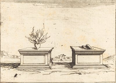 Twee harten, 1628 door Jacques Callot