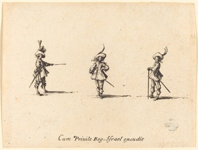 Ongewapende Oefening door Jacques Callot