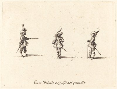 Ongewapende oefening door Jacques Callot