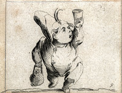 Varie Figure Gobbi ... (gravure) door Jacques Callot
