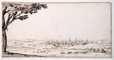 Uitzicht op Nancy door Jacques Callot