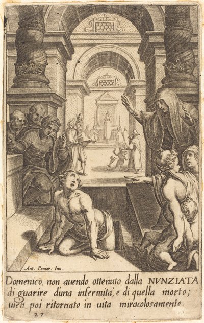 Domenico door Jacques Callot after Antonio Circignani