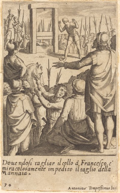 Francesco door Jacques Callot after Antonio Tempesta