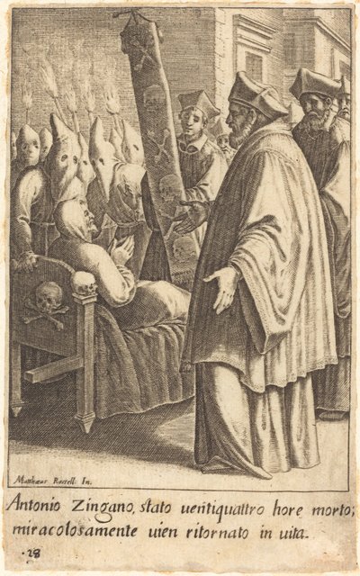 Antonio Zingano door Jacques Callot after Matteo Rosselli