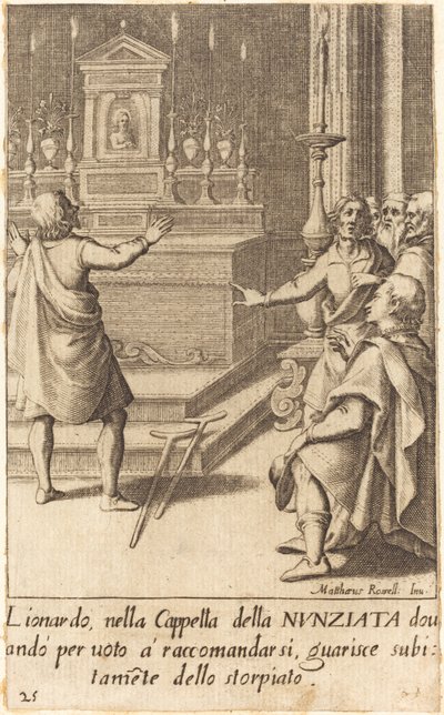 Lionardo door Jacques Callot after Matteo Rosselli