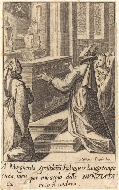 Margherita door Jacques Callot after Matteo Rosselli