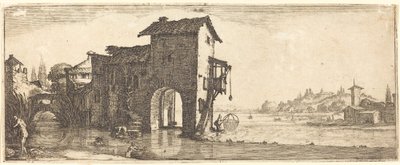 De watermolen door Jacques Callot or Follower of Jacques Callot