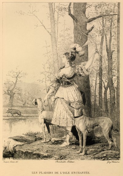 De geneugten van het betoverde eiland door Moliere door Jacques Edmond Leman