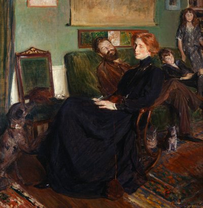 Daniel, Marianne, Francois en Leon Halevy, 1910 door Jacques Emile Blanche
