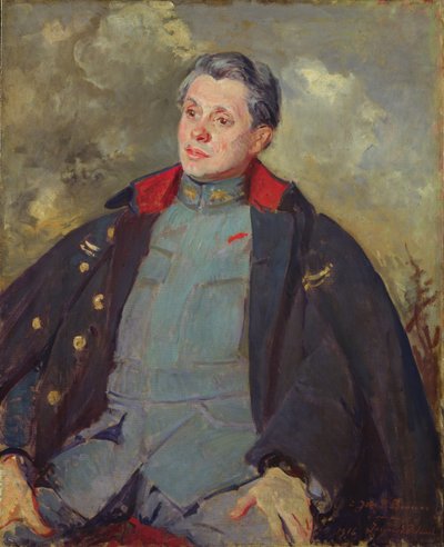 Joseph Paul-Boncour (1873-1972) in uniform, 1916 door Jacques Emile Blanche