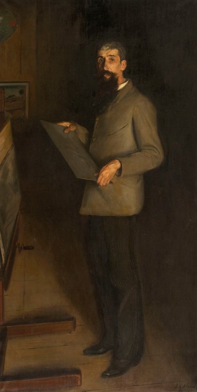 Portret van Henri Guérard, 1889 door Jacques Emile Blanche