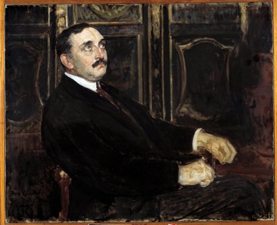 Portret van Paul Claudel (Franse schrijver) door Jacques Emile Blanche