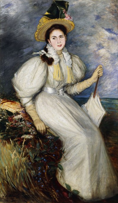 Portret van een jonge vrouw, 1895 door Jacques Emile Blanche