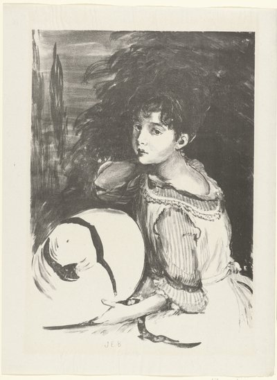 Portret van Wanda Zielimska bekend als Pouponne door Jacques Emile Blanche