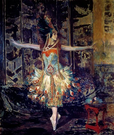 Russische danseres Tamara Karsavina in ballet 