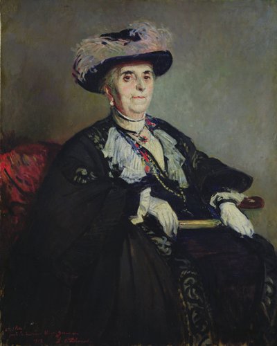 Tweede studie voor een portret van Madame Henri Germain, 1913 door Jacques Emile Blanche