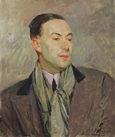 Studie voor een portret van Paul Morand (1888-1976) door Jacques Emile Blanche