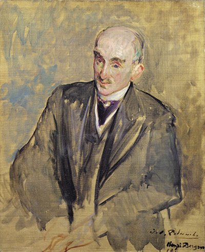 Studie voor een portret van Henri Bergson (1859-1941) 1911 door Jacques Emile Blanche