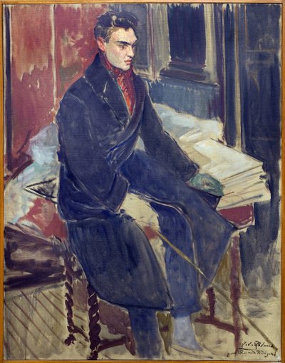Studie voor het portret van Raymond Radiguet (1903-1923) door Jacques Emile Blanche